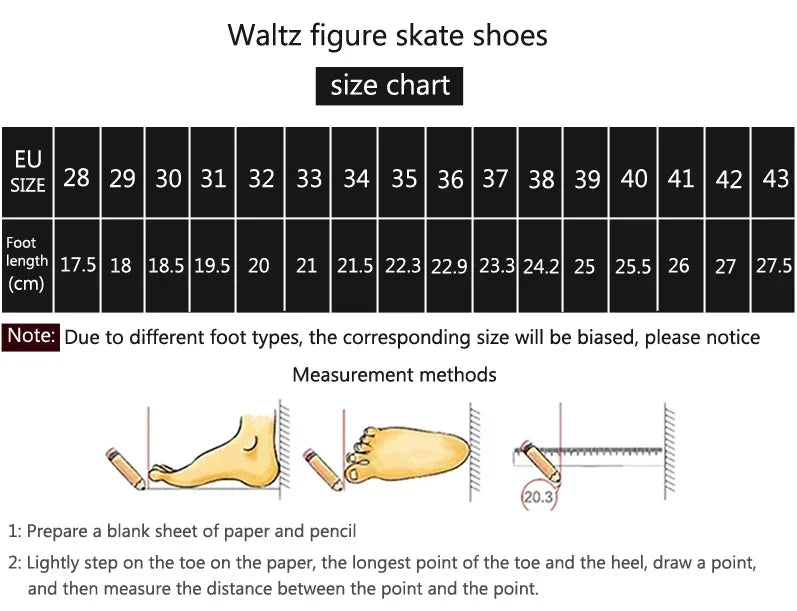 Professional Ice Figure Skates Shoes Thermal Patins Warm Thicken Skating Sneakers with Blade for Beginners Kids Adults Teenagers
