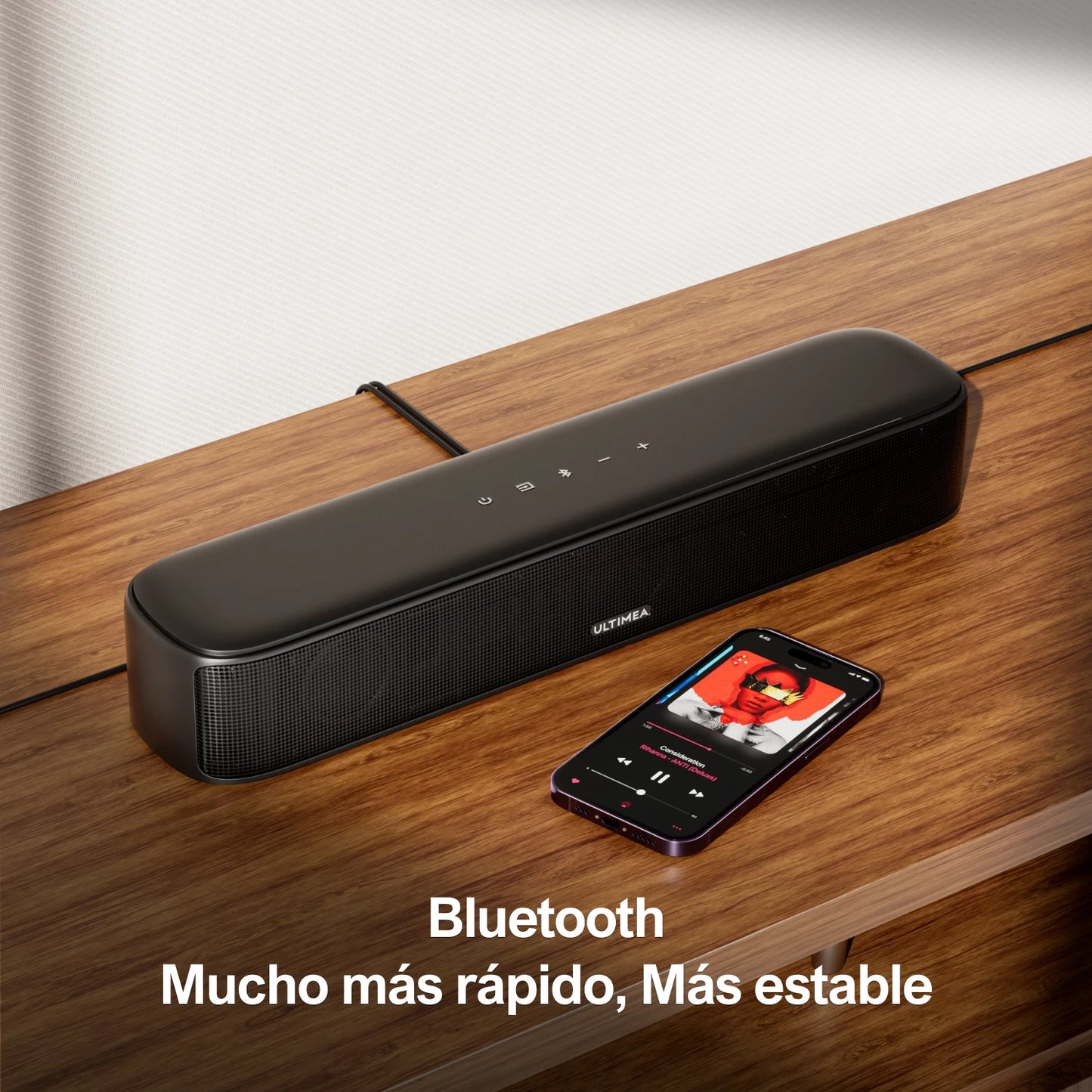 ULTIMEA 7.1CH Virtual Surround Soundbar for TV, 330W Home Theater System with Subwoofer,4 Surround Speakers,APP Control
