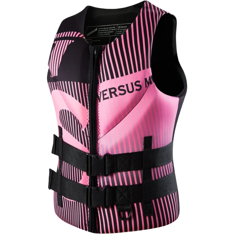 Life Jacket Adult Super Buoyancy Neoprene Life Vest Surf Raft Kayak Fishing Jet Ski Water Sport Swimming Rescue Life Jacket