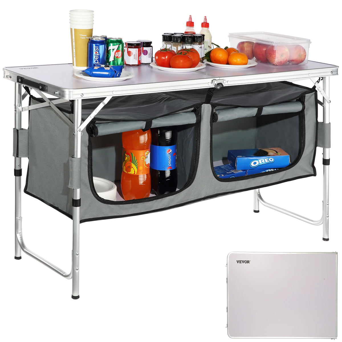 Camping Kitchen Table – Folding Outdoor Cooking Table