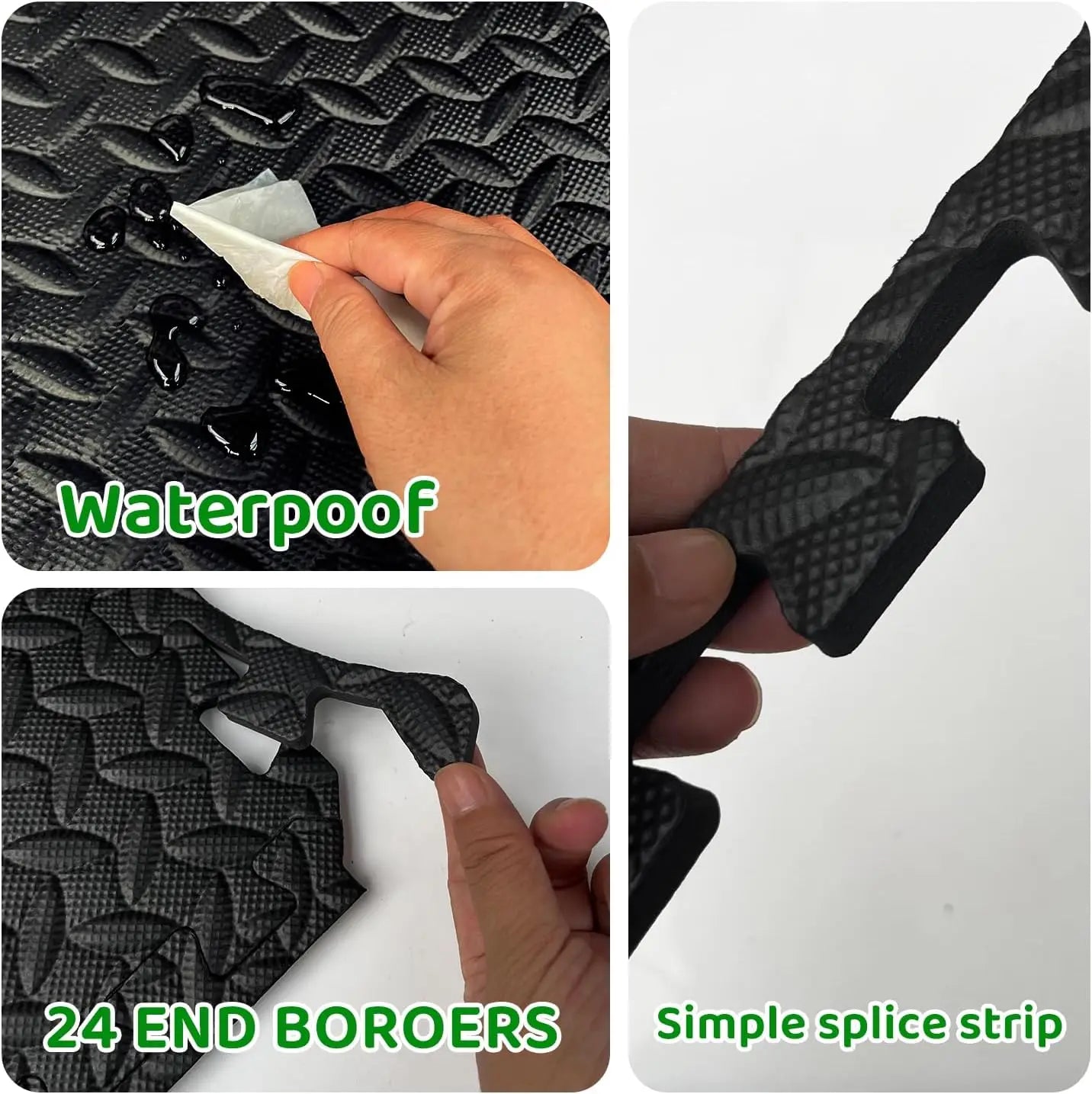 3x6 ft Interlocking Foam Floor Mats 18-Pack 0.4" Thick for Home Gym Workouts Exercise Play Puzzle Tiles for Yoga Kids Area