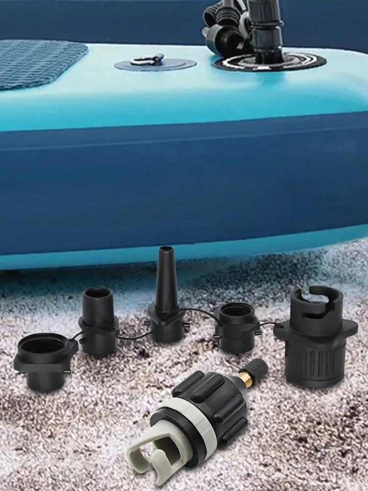 Air Valve Adaptor with Air Nozzles Inflatable Pump Adapter Air Valve Pump Connector for Inflatable Boat Stand-Up Paddleboard Bed