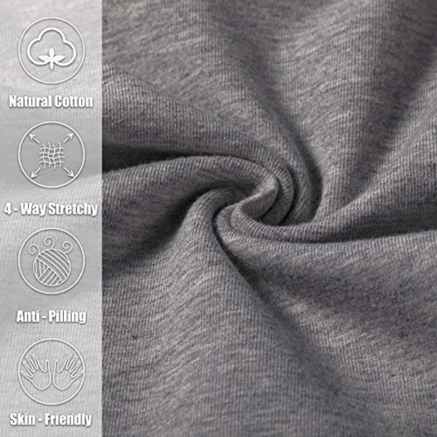 Pudolla Men's Cotton Yoga Sweatpants Athletic Lounge Pants Open Bottom Casual Jersey Pants for Men with Pockets