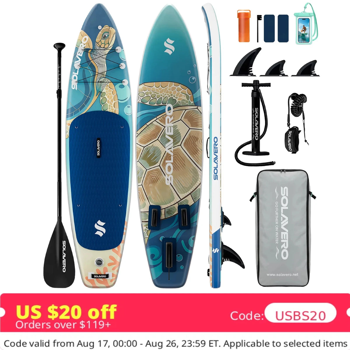 Inflatable Paddle Board – Stand Up SUP with Non-Slip EVA Deck
