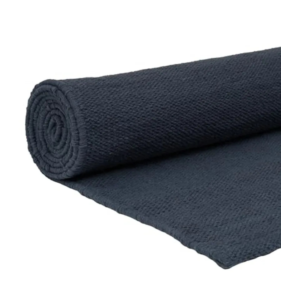 Handmade Organic Cotton Yoga Mat - Non-Toxic, Chemical-free and All Natural Cloth Yoga Mat - Exercise, Workout, and Fitness Rug
