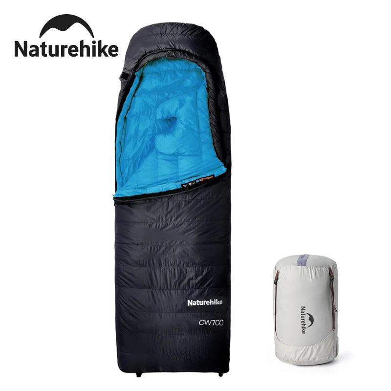 Naturehike CW700 Sleeping Bag Ultralight Down Sleeping Bag for Adults Outdoor Winter Warm 650FP Duck Down Envelope Sleeping Bag