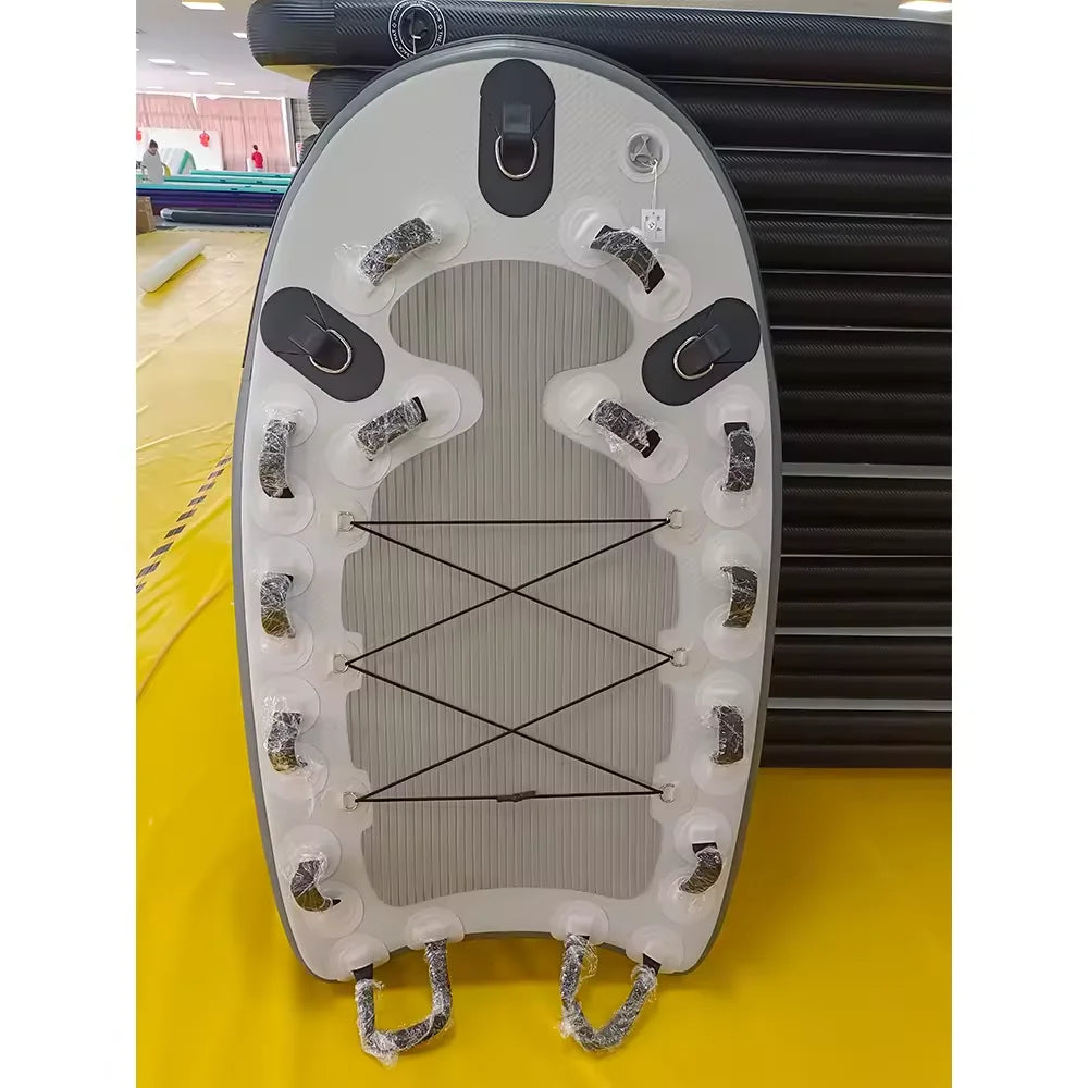 Stock Inflatable Lifesaving Rescue Board Surfing Board Floating Wate Mat Inflatable Jet Ski Sled Board For Water/Ice/surf Rescue