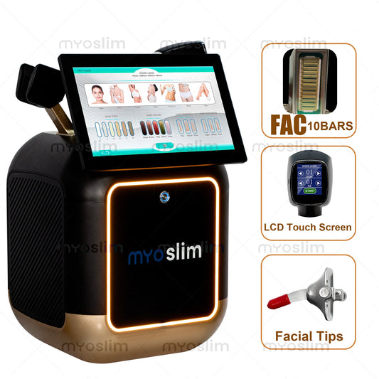 4 Wavelength 5000W 808nm Lase Diode Hair Removal Machine Icy Handle FAC TEC Permanent Painless Skin Firming Body Care Equipment