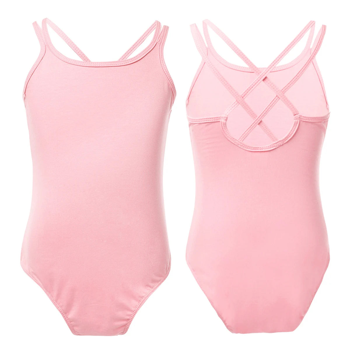 Girls Spandex Long Sleeve/Sleeveless Unitard Stretchy One Piece Full Bodysuits Dance Unitards for Kids Team Performance Costume
