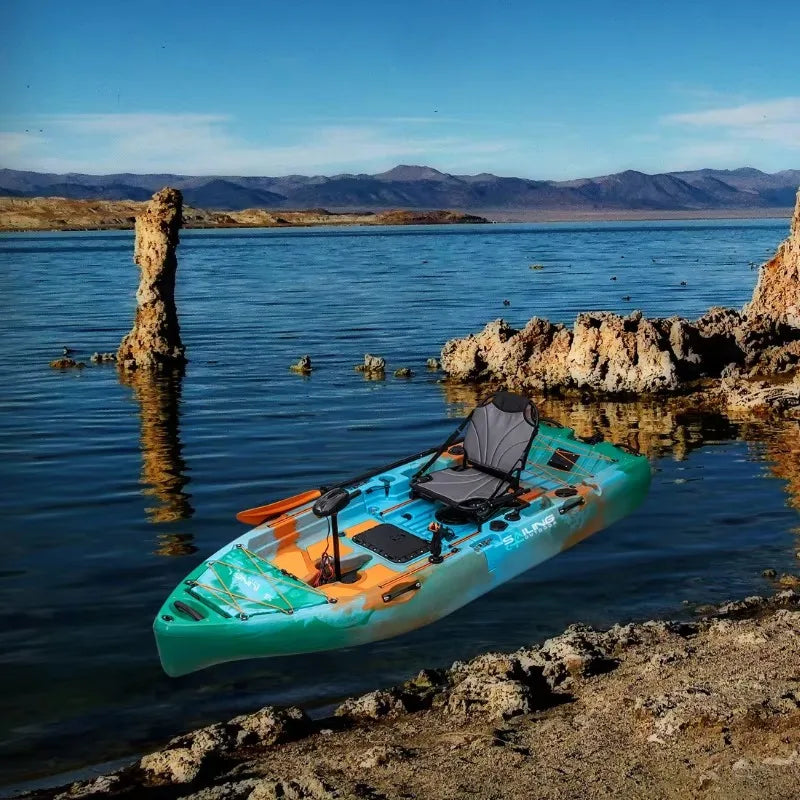 2 Person 3 Modular Waterproof Paddle Drive Kayak for Fishing & Outdoor Sports Top Rowing Watercraft for Surfing & Touring Design