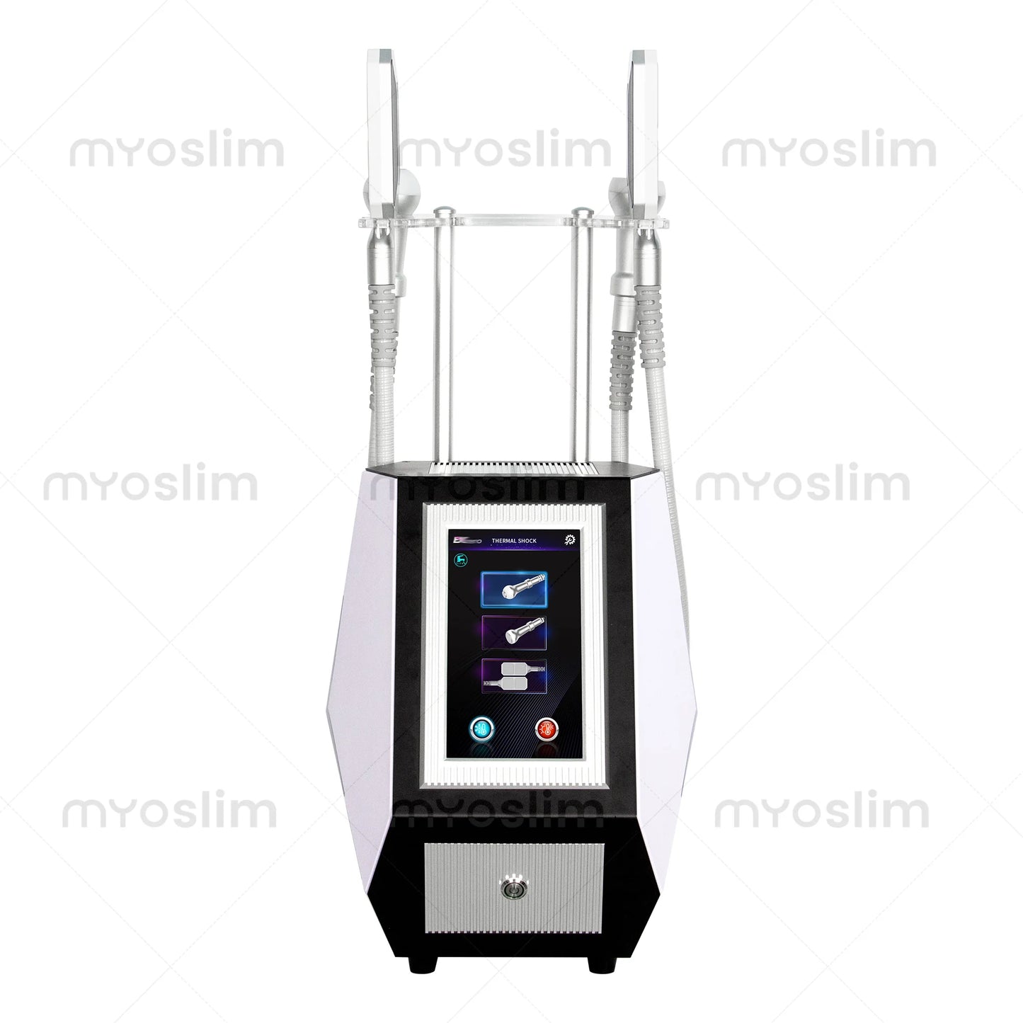 Professional Cryoskin Slimming Machine 2 Round Heads 2 Freezing Plates Skin Tightening Cellulite Removal Device