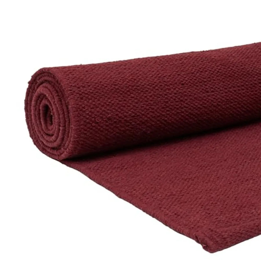 Handmade Organic Cotton Yoga Mat - Non-Toxic, Chemical-free and All Natural Cloth Yoga Mat - Exercise, Workout, and Fitness Rug