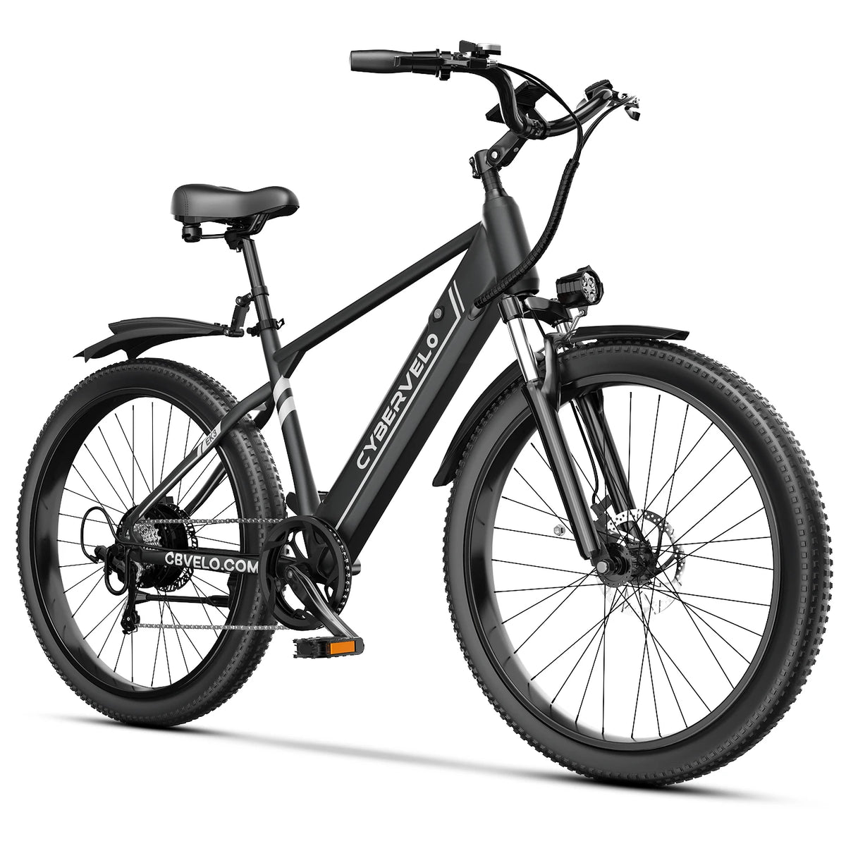 Cybervelo EK3 26" Electric Bike, 1000W Peak Motor, 48V Battery, 7-Speed