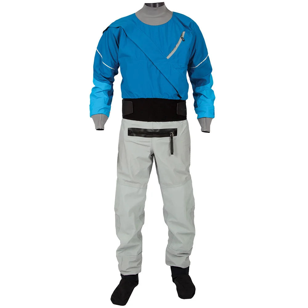 Men’s one-piece kayak dry suit with three-layer waterproof fabric and latex neck and wrist seals — view 6 of 8