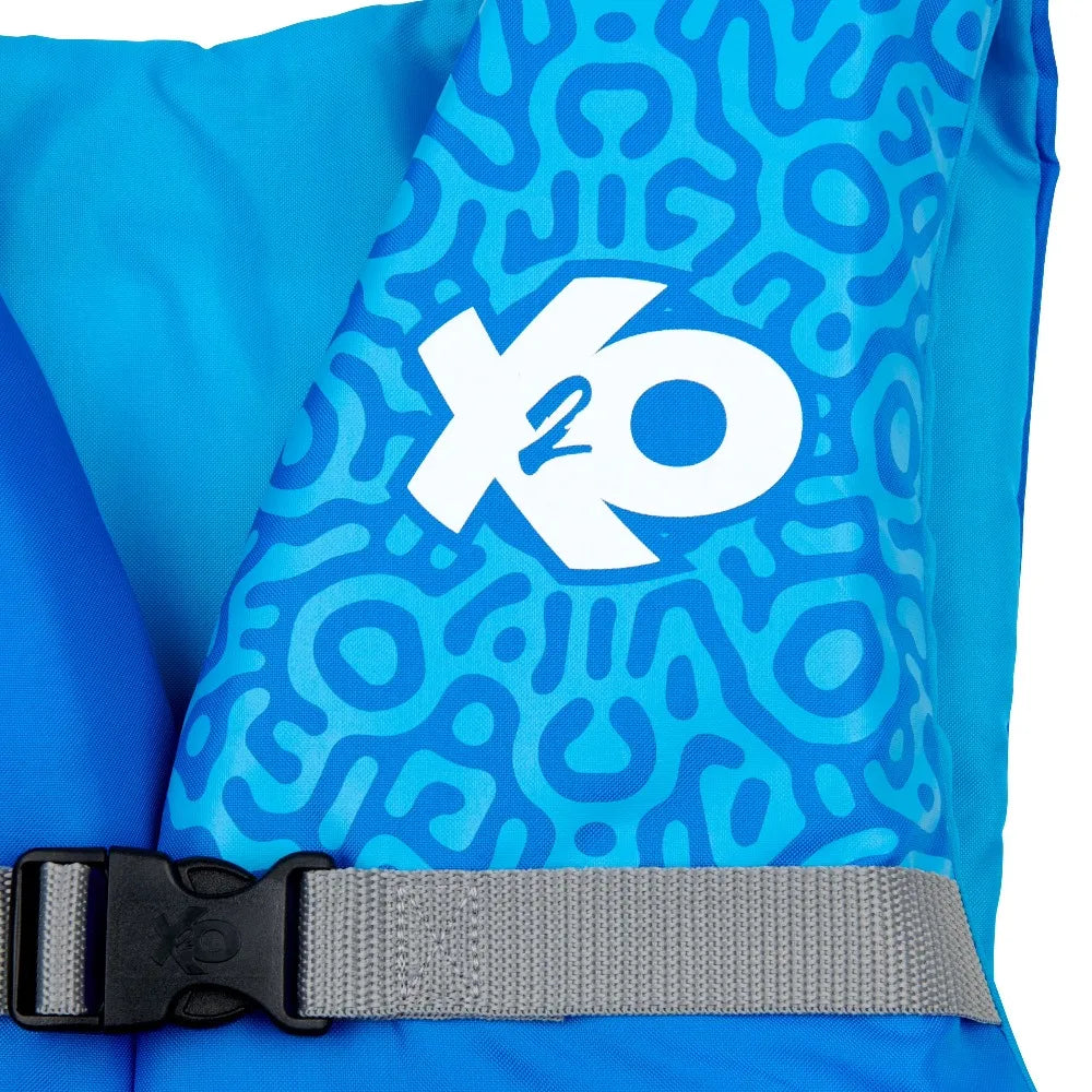 Universal Adult Life Vest Jacket 2X 3X Size 50-60 Chest Blue Ocean Coral Unisex Water Safety Flotation Device for Boating Swimming