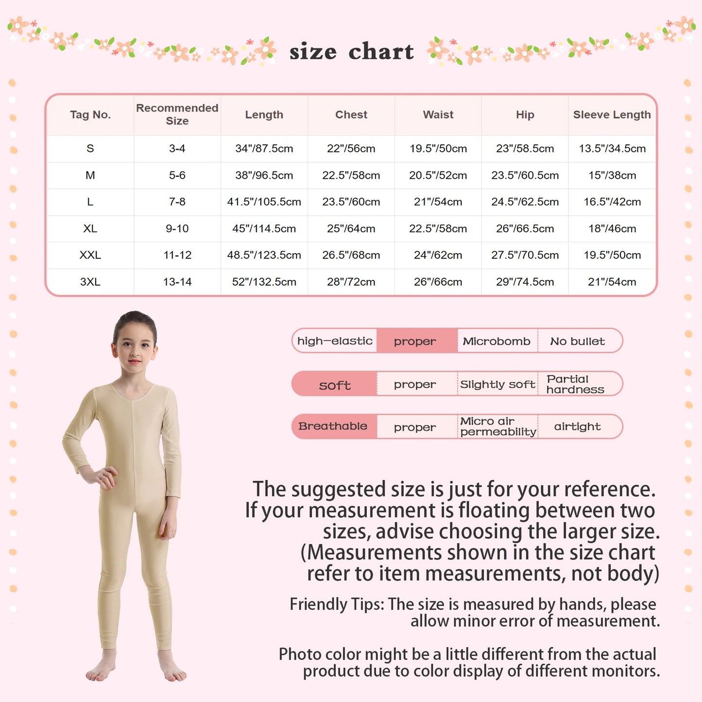 Girls Spandex Long Sleeve/Sleeveless Unitard Stretchy One Piece Full Bodysuits Dance Unitards for Kids Team Performance Costume