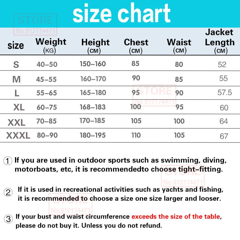 Life Jacket Adult Super Buoyancy Neoprene Life Vest Surf Raft Kayak Fishing Jet Ski Water Sport Swimming Rescue Life Jacket