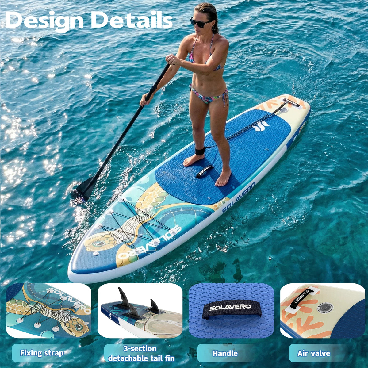 Inflatable Paddle Board – Stand Up SUP with Non-Slip EVA Deck