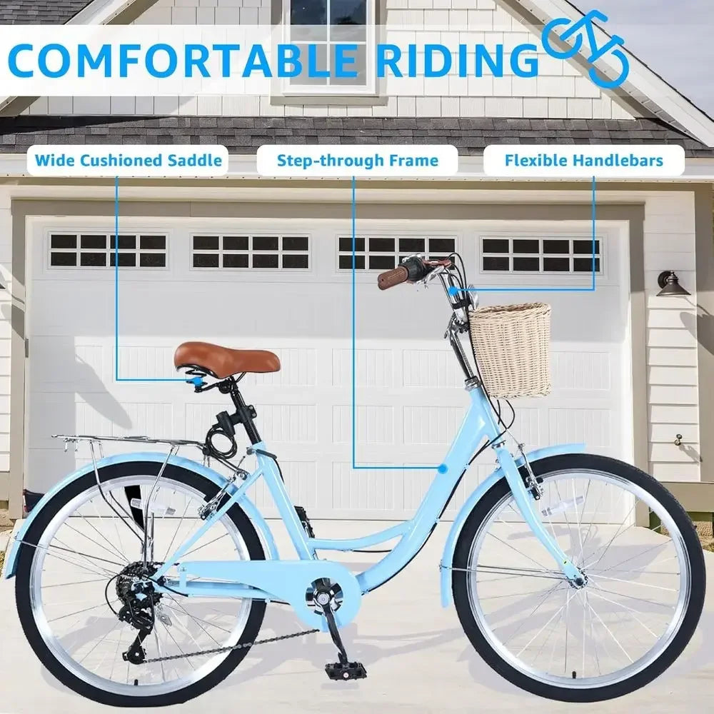 Stylish Women's Beachside Bicycle for Leisure Rides