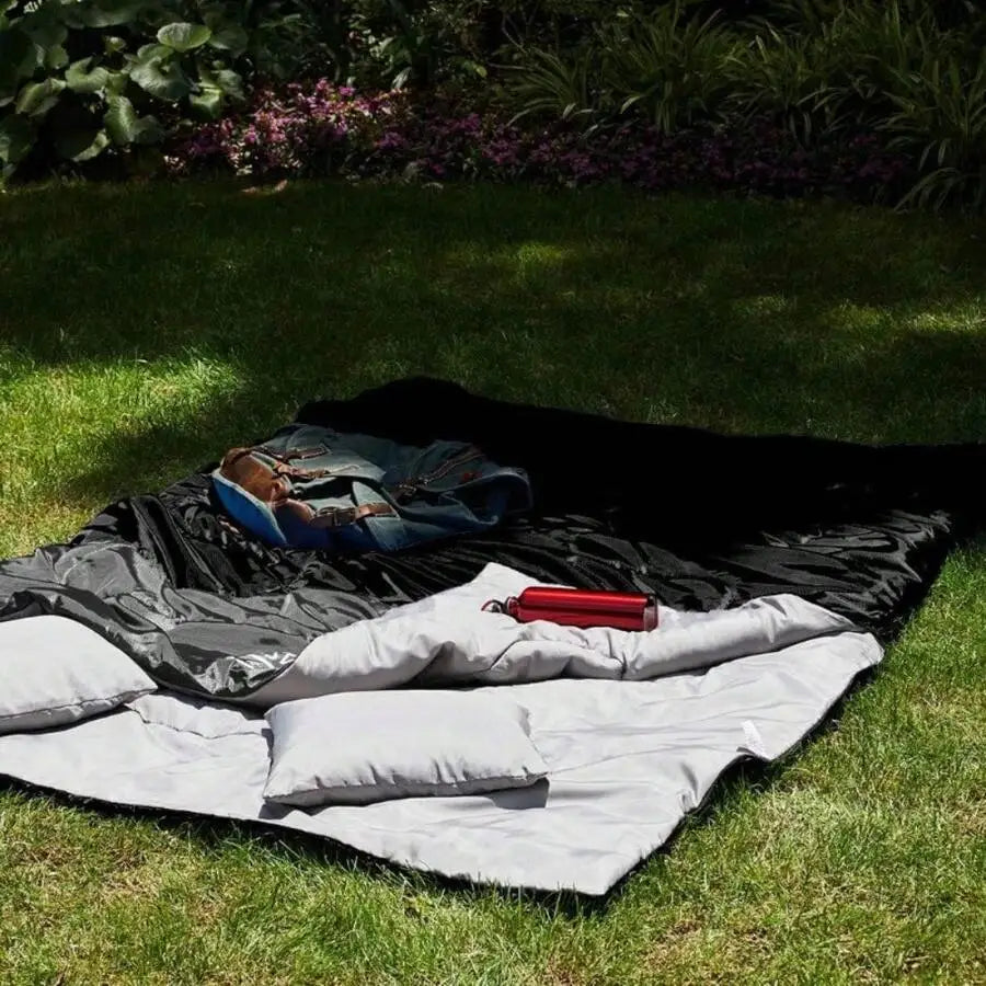 Queen Size XL Double Sleeping Bag For Adults - 2-Person All-Season High Quality & Cold-Weather Sleeping Bag With 2 Pillows, Dura