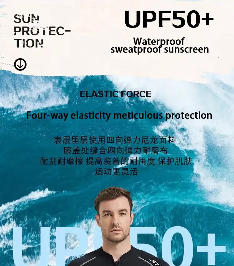 New 3mm/2MM Neoprene Men Women Wetsuit Scuba Zipper Jacket Pants Spearfishing Swimwear Kayak Surfing Swimsuit Diving Suit