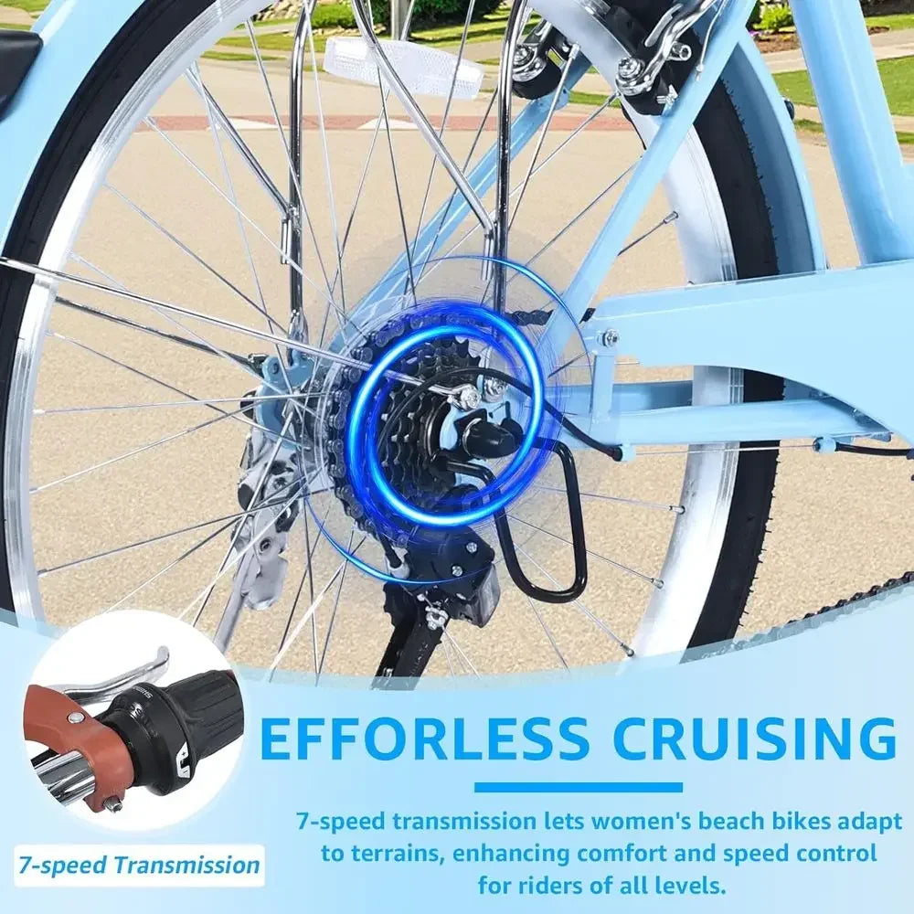 Stylish Women's Beachside Bicycle for Leisure Rides