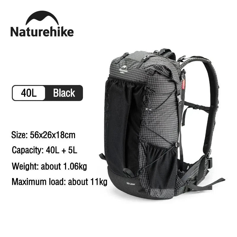 60L Waterproof Hiking Backpack with Rain Cover – Large Ca