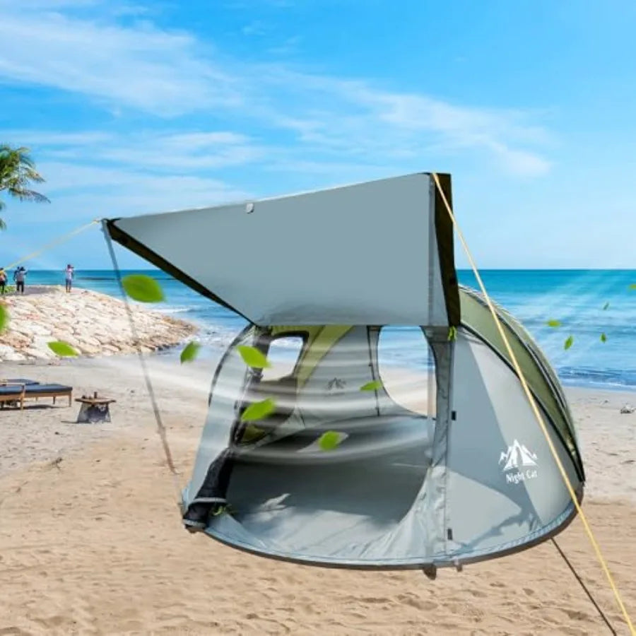 Pop-up Camping Tent: 2 Person Tent Waterproof Instant Easy Setup Family Tent