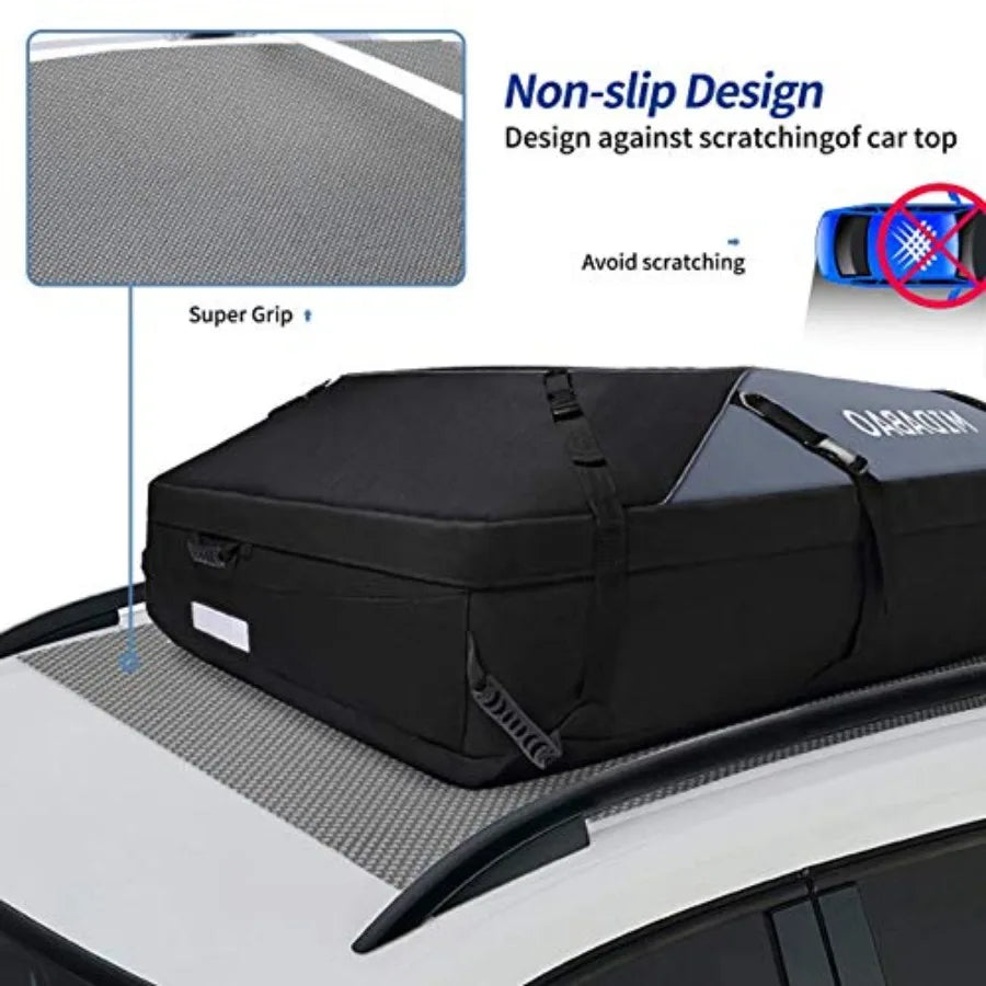 Rooftop Cargo Bag, 20 Cu Ft, Waterproof, Black