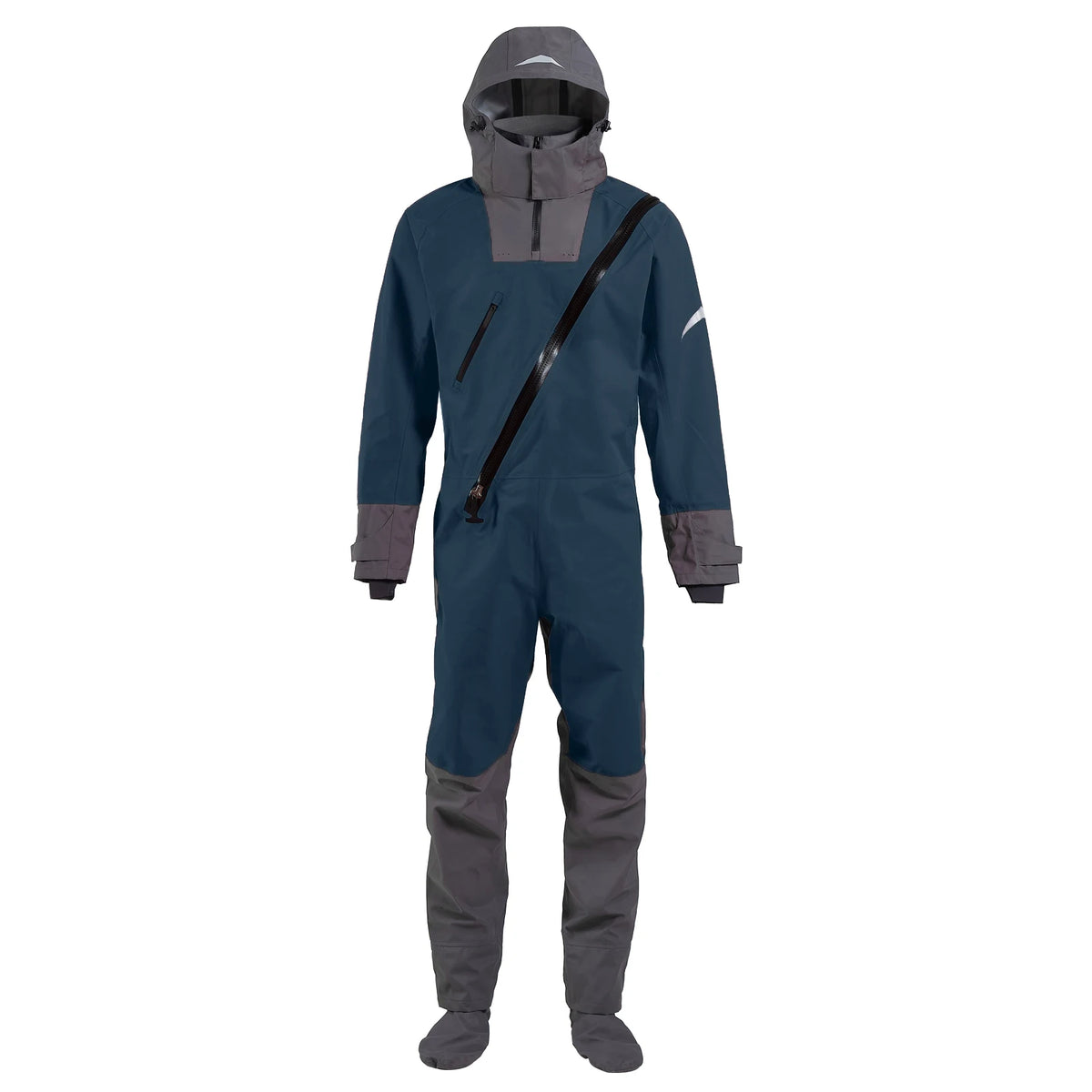 Men's four-layer kayak dry suit with neoprene neck and wrist areas
