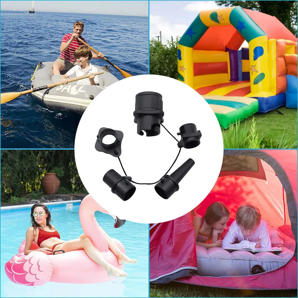 Air Valve Adaptor with Air Nozzles Inflatable Pump Adapter Air Valve Pump Connector for Inflatable Boat Stand-Up Paddleboard Bed