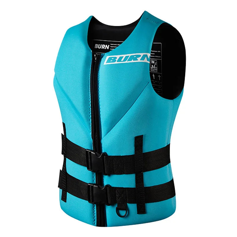 Life Jacket Adult Super Buoyancy Neoprene Life Vest Surf Raft Kayak Fishing Jet Ski Water Sport Swimming Rescue Life Jacket