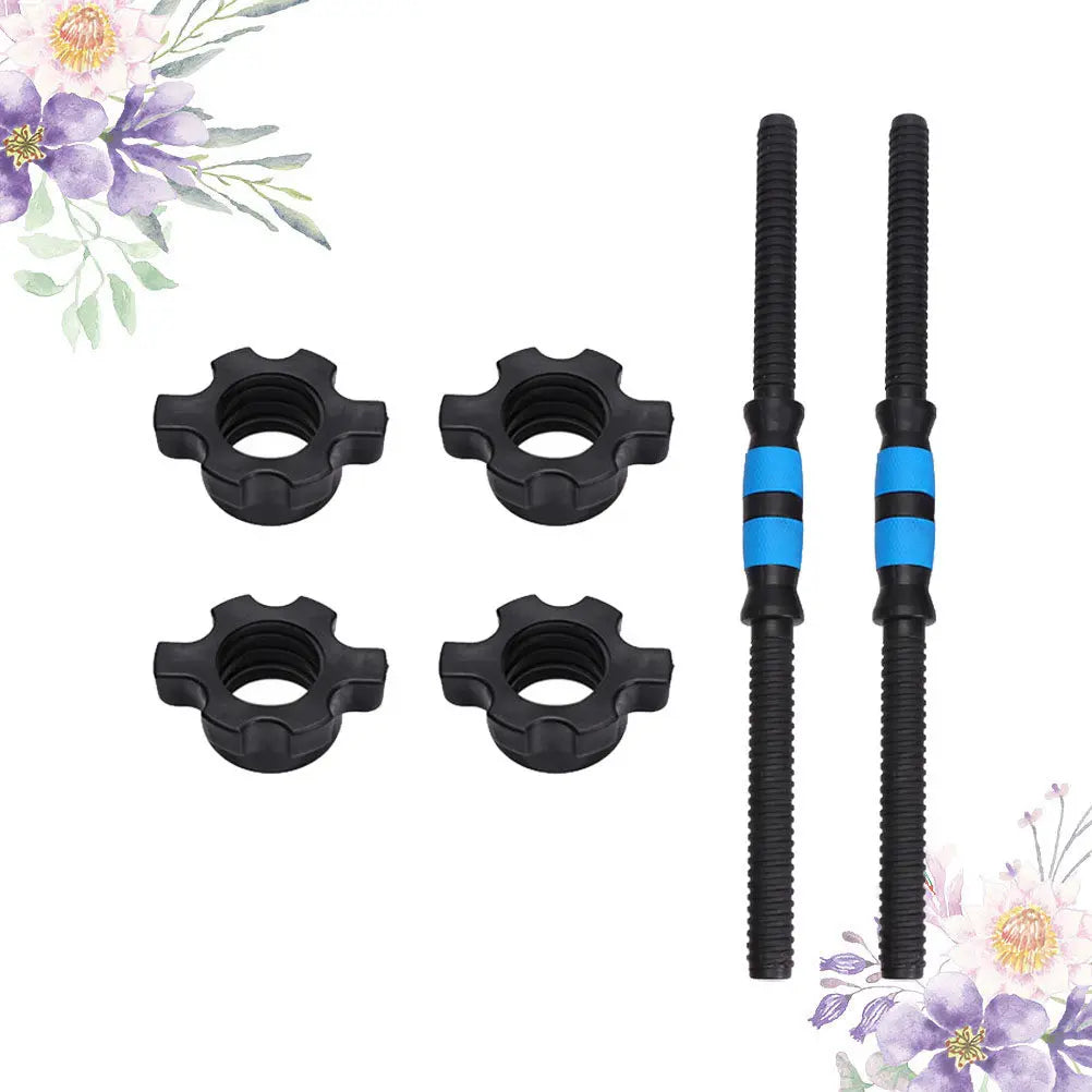 1Set Dumbbell Connecting Rod 50Cm Knurled Grip Barbell Connector Rod Replacement Weightlifting Equipment for Strength Workout