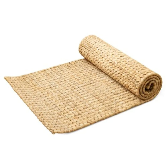 Water Hyacinth Yoga Mat Non-Slip Exercise and Fitness Mat for Yoga Natural Rug, Straw Floor Mat for Your Living Room, Bedroom,