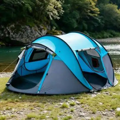 4-person-pop-up-tent– Waterproof Instant Family Camping Tent with