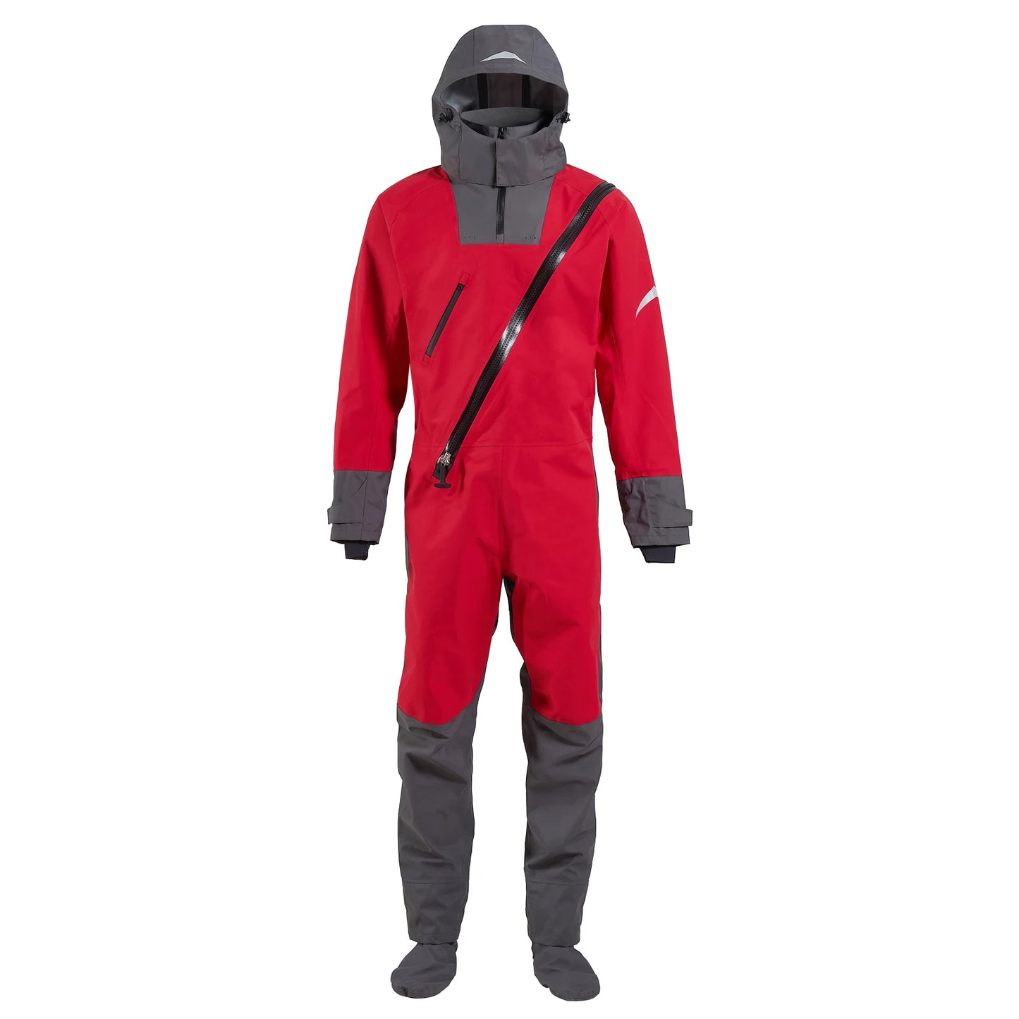 4-layer Kayak Dry Suit for Men Waterproof Fabric Drysuit With Neoprene on Neck and Wrist White Water River Boat Pending