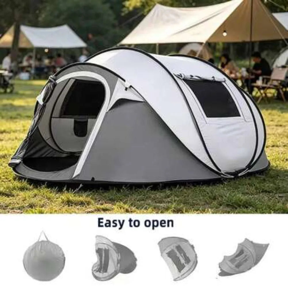 4-person-pop-up-tent– Waterproof Instant Family Camping Tent with